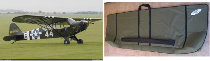 Wing Bag, wing Carrier, RC 40% Bill Hempel L4 Grass Hopper Wing Bags by AceWingCarrier.com