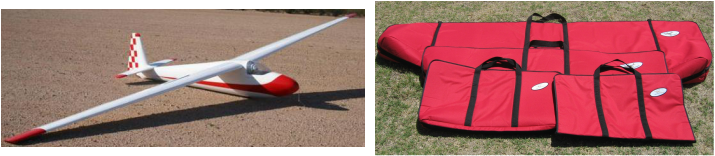 Glideer Bag, Sailplane Bag, RC Scale Glider Bag by www.AceWingCarrier.com
