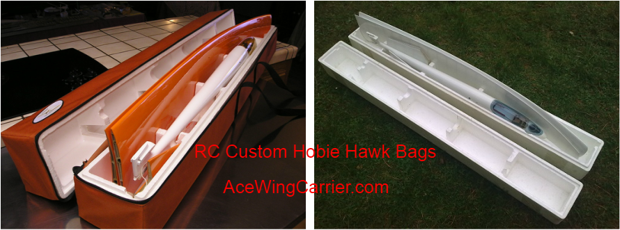 Glider Bag,Sailplane Bag, Glider Carrier, RC Hobie Hawk Glider Bag | Ace Custom