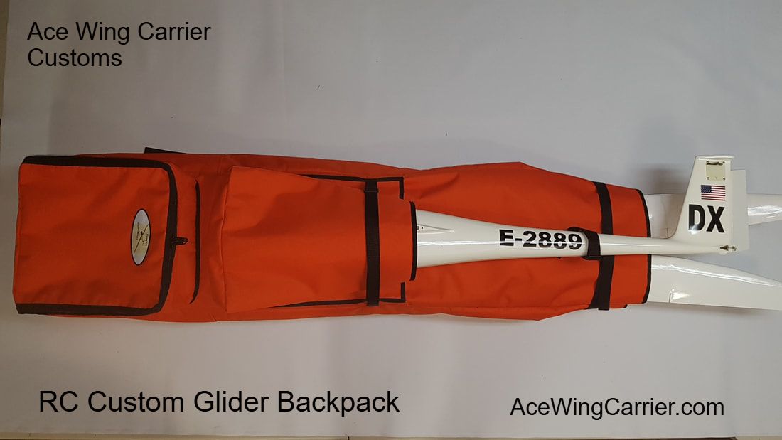 RC Glider Backpack, RC Sailplane Backpack, Ace Wing Carrier.