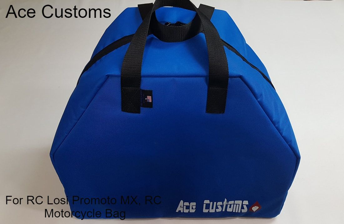 RC Motorcycle Storage Bag, Carrier, and Hauler for RC Losi Promoto MX