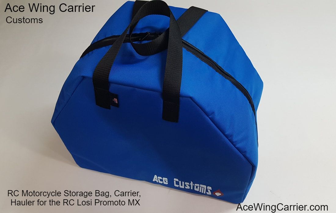 RC Motorcycle Storage Bag, Carrier, Hauler for the RC Losi Promoto MX